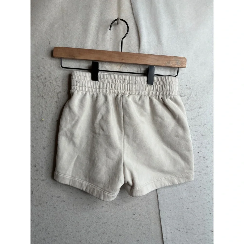 Nike Athletic Dept 1972 Fleece Shorts Cream Oatmeal High Waist Womens Medium